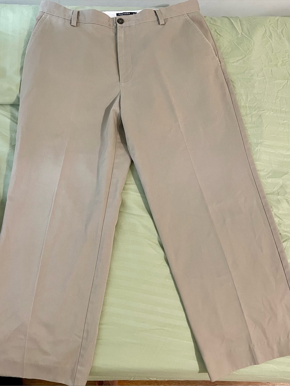 Dockers Men's Khaki Straight-Leg Chinos in Light Beige